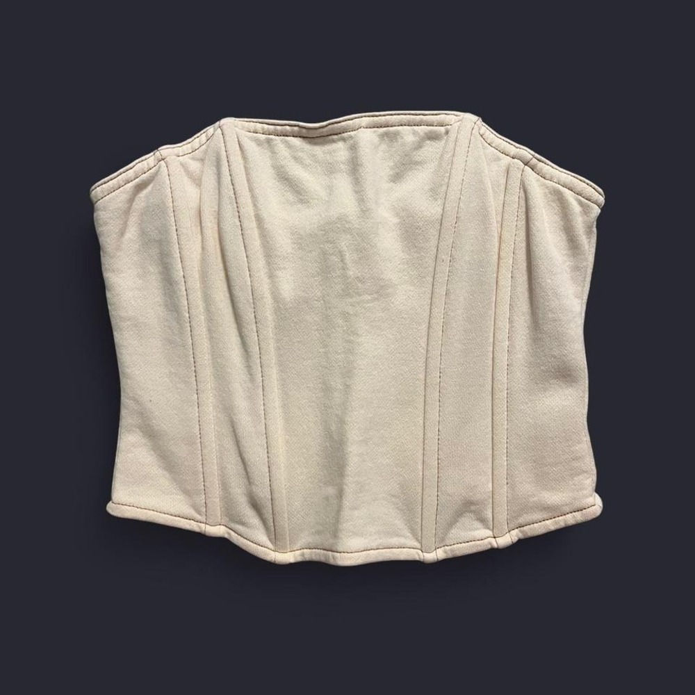 EMORY PARK CREAM CORSET TOP